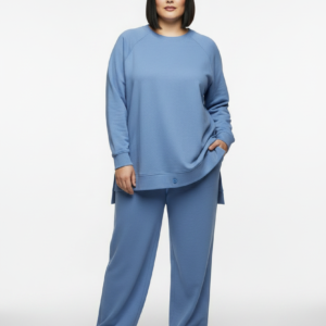 Костюм блакитний oversize (свiтшот + штани)